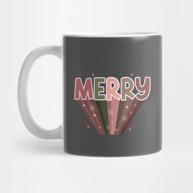 Merry Christmas Retro Design by Mastilo Designs